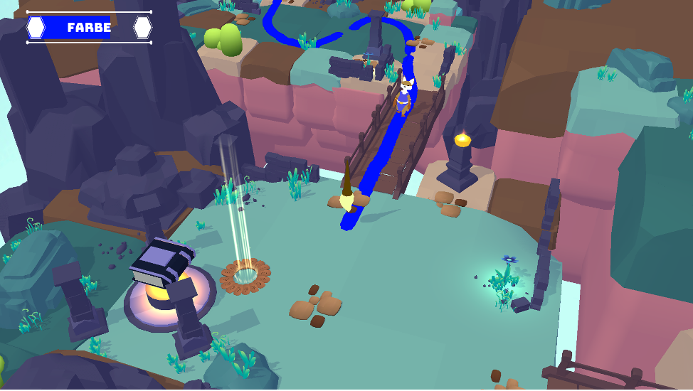 Line drawing as Game mechanics:  The drawn line is turned into a path for the character to follow.