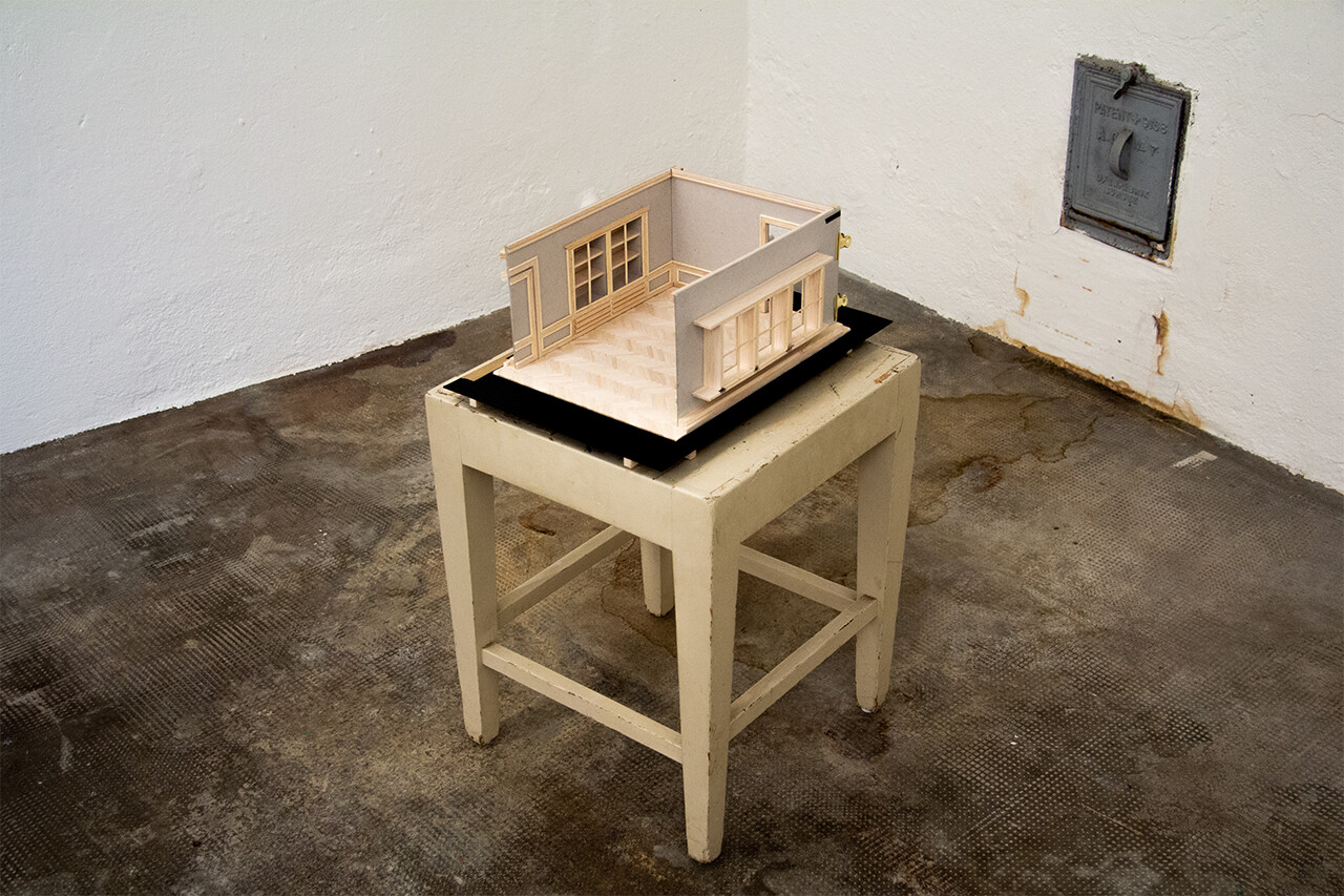 Room model of the dining room in the Villa Langmatt.