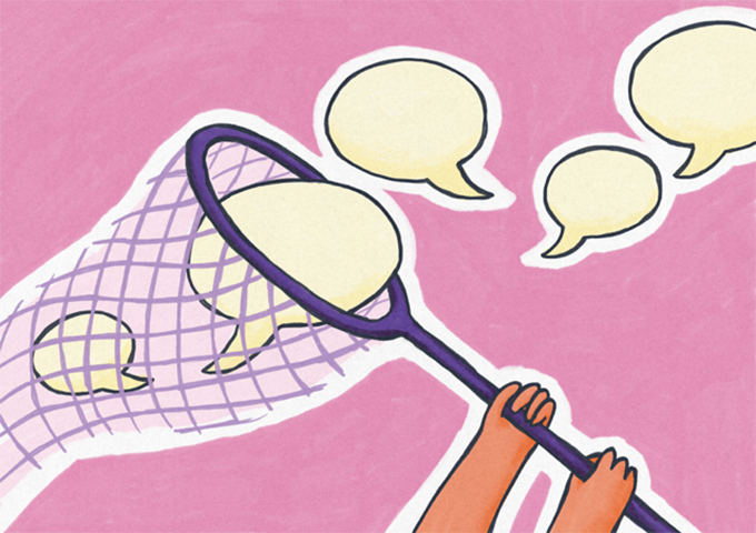 Information, voices, and statements are captured, filtered, and contextualized.