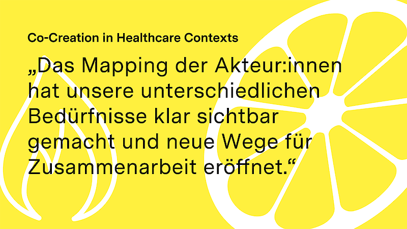 Feedback nach einem Workshop im Rahmen des Projektes «Co-Creation in Healthcare Contexts»